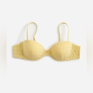 NWT Madewell Balconette Bikini Top in
Seersucker